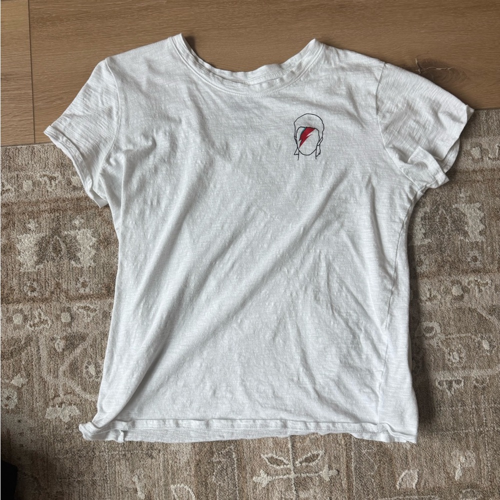 Bowie white tee